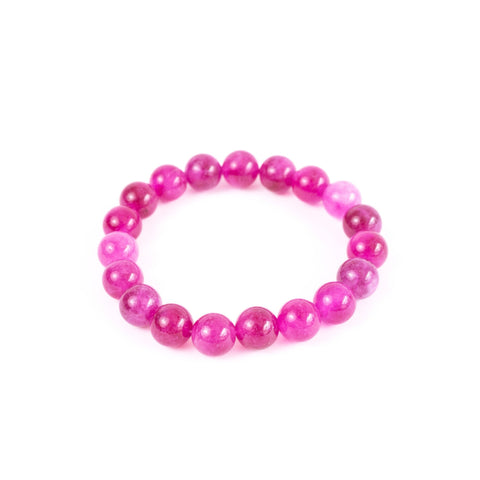 Pink Tourmaline Gemstone Bracelet