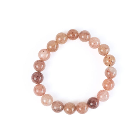 Strawberry Quartz Gemstone Bracelet