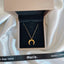 Golden Crescent Necklace