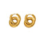 Golden Double Hoop Earring