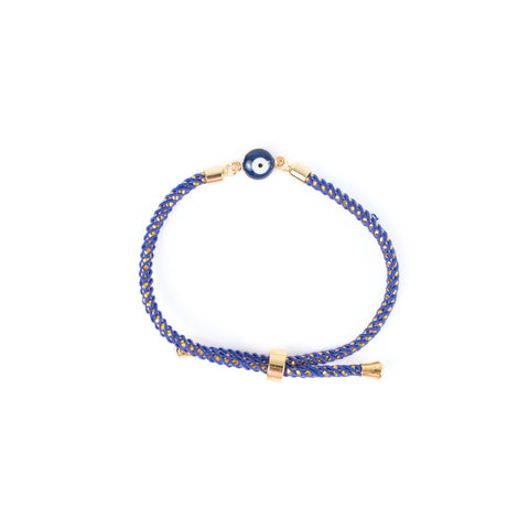 Golden Threaded Evil Eye Bracelet