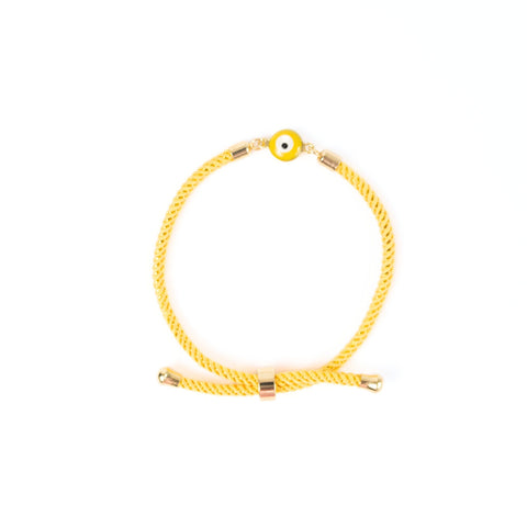 Golden Threaded Evil Eye Bracelet
