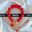 Hong Cinnabar Ruyi Charm Gemstone Bracelet