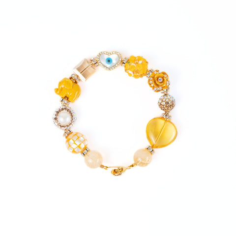Huangse Da Xiang Citrine Gemstone Bracelet