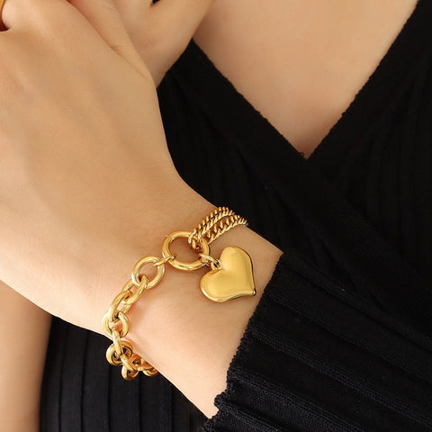 Golden Heart Bracelet