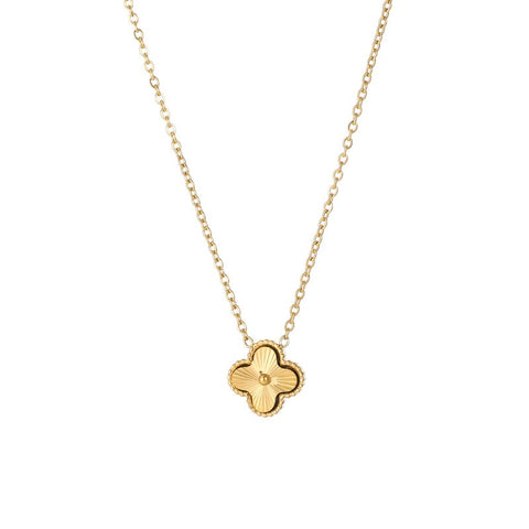 Golden Four Leaf Clover Necklace