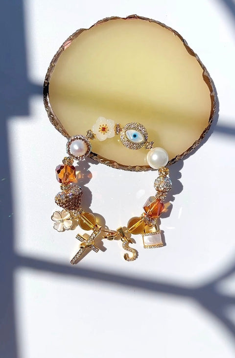 The Huang Zuang Citrine Gemstone Bracelet