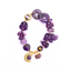 Jingshen Amethyst Charm Gemstone Bracelet