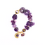 Jingshen Amethyst Charm Gemstone Bracelet