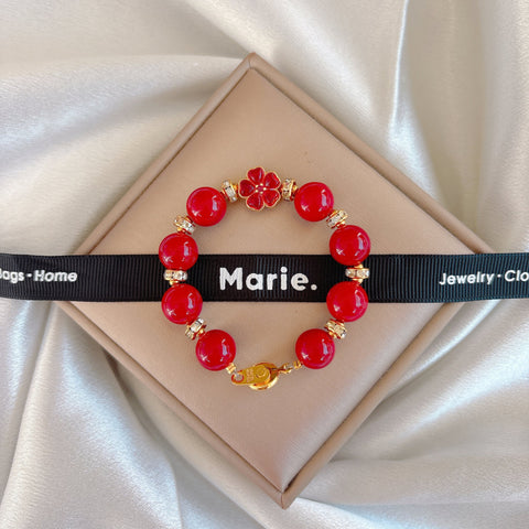 Kid's Sakura Flower Gemstone Bracelet