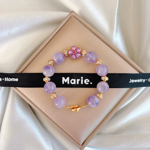 Kid's Sakura Flower Gemstone Bracelet