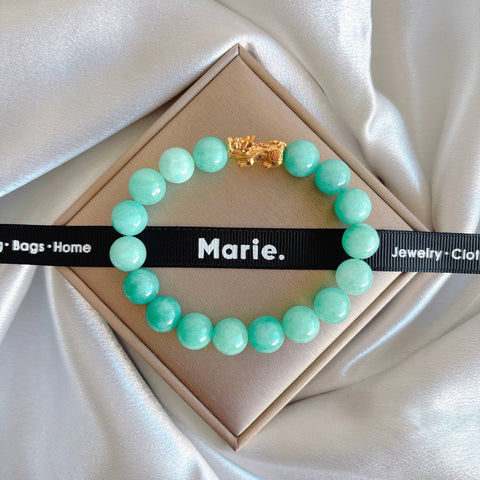 Lucky Color of the Year 2026: Amazonite Pixiu Bracelet
