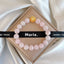Golden Lotus Rose Quartz Gemstone Bracelet