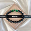 Matte Black Onyx & Emerald Gemstone Bracelet