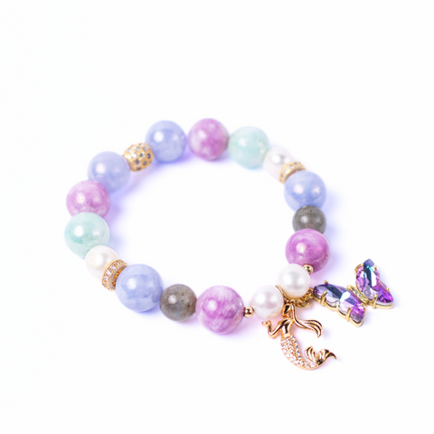 Mermaid Butterfly Gemstone Bracelet