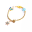 Minimalist Golden Pixiu Snowflake Gemstone Bracelet