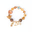 Ni Shi Brown Agate Charm Gemstone Bracelet
