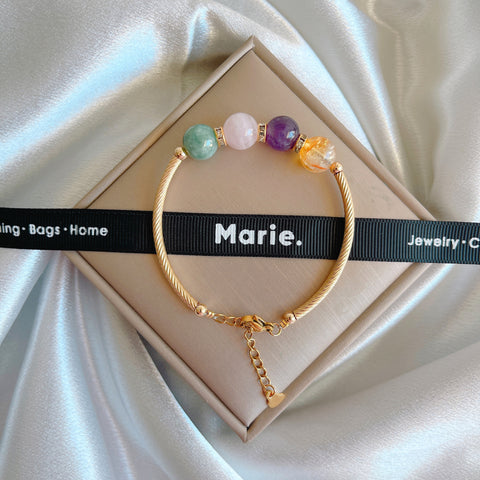Si Kuai Shitou Gemstone Bracelet