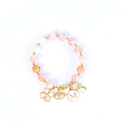 Tao Pink Opal Gemstone Bracelet