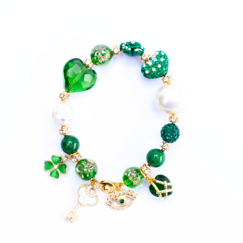 The Cui Emerald Charm Gemstone Bracelet