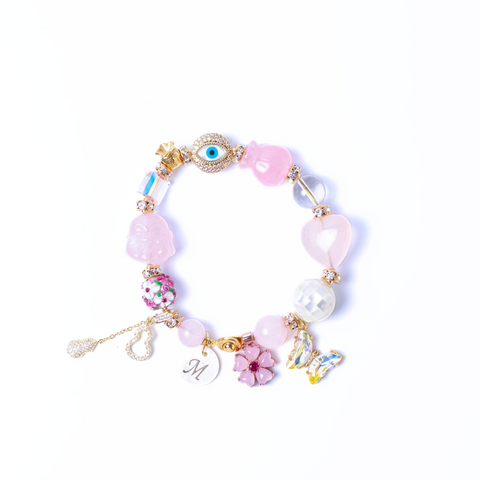 The Fudai Rose Quartz Gemstone Bracelet