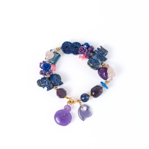 The Lan Xinlu Lapis Lazuli Charm Gemstone Bracelet