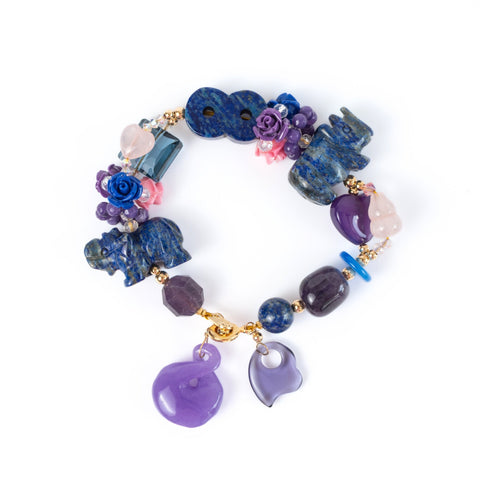 The Lan Xinlu Lapis Lazuli Charm Gemstone Bracelet
