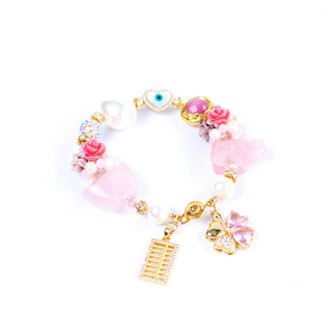 The Rose Quartz Xin Hua Gemstone Bracelet