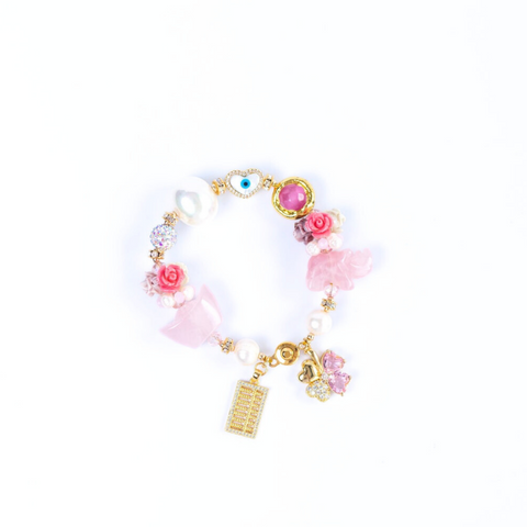 The Rose Quartz Xin Hua Gemstone Bracelet