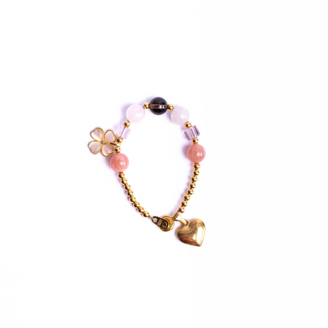 The Shiying Cloverleaf Minimalist Gemstone Bracelet
