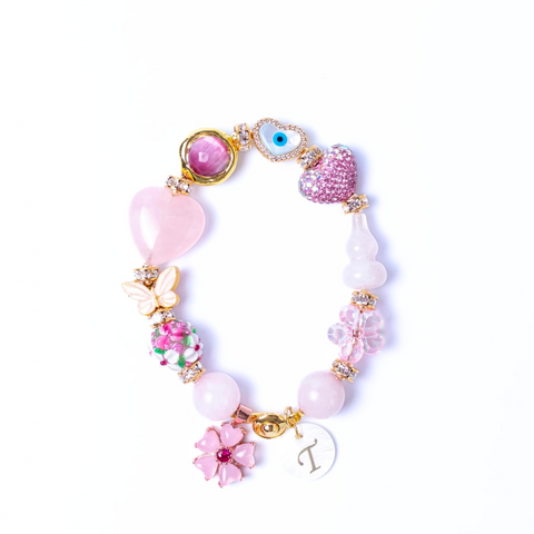 The Xinyan Rose Quartz Gemstone Bracelet
