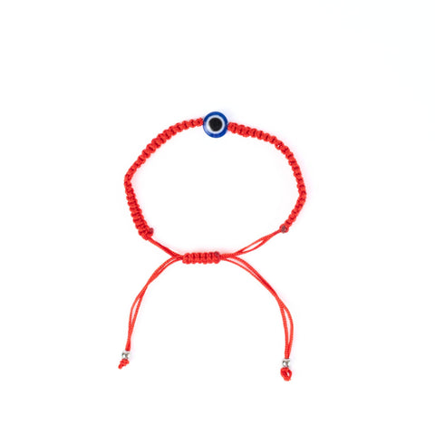 Woven Threaded Evil Eye Bracelet