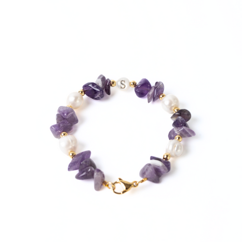 Xinjian Amethyst Gemstone Bracelet