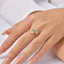 Yanpi Golden Evil Eye Ring