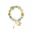 The Zhameng Jade & Peridot Charm Gemstone Bracelet