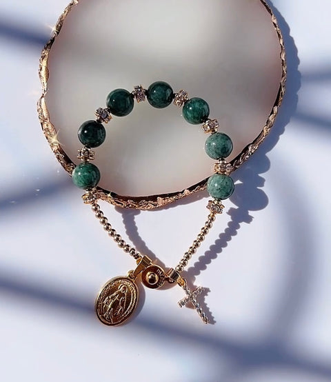 Burma Jade Minimalist Faith Bracelet