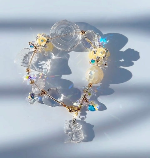 The Boli Shoulian Clear Quartz Gemstone Bracelet