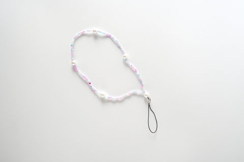 Cotton Candy Pearl Phone Charm
