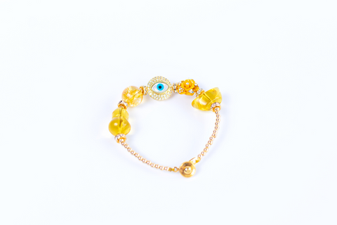 Huang Xie Yan Minimalist Citrine Gemstone Bracelet