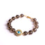 Smoky Quartz Evil Eye Bracelet