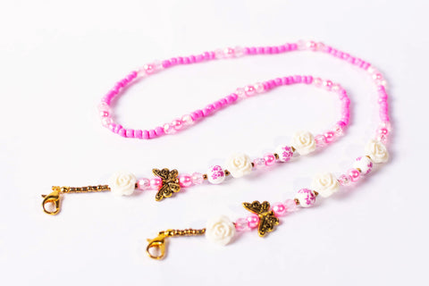 Pearled Butterfly Roses of Pinky Strap