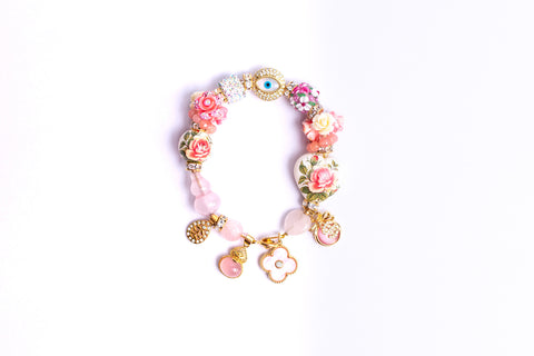 Rose Quartz Tensha Gemstone Bracelet