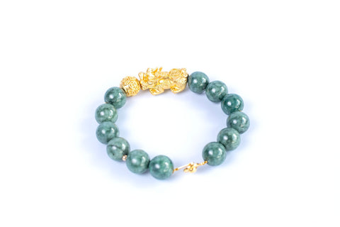 Burma Jade Pixiu Gemstone Bracelet