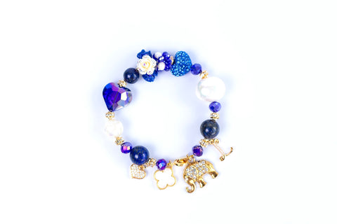 Lan Hua Lapis Lazuli Gemstone Bracelet