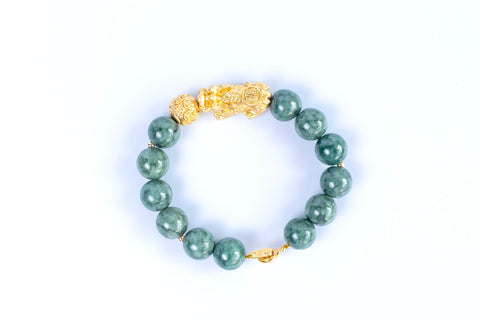 Burma Jade Pixiu Gemstone Bracelet